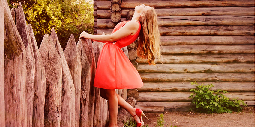 Vestido color intenso