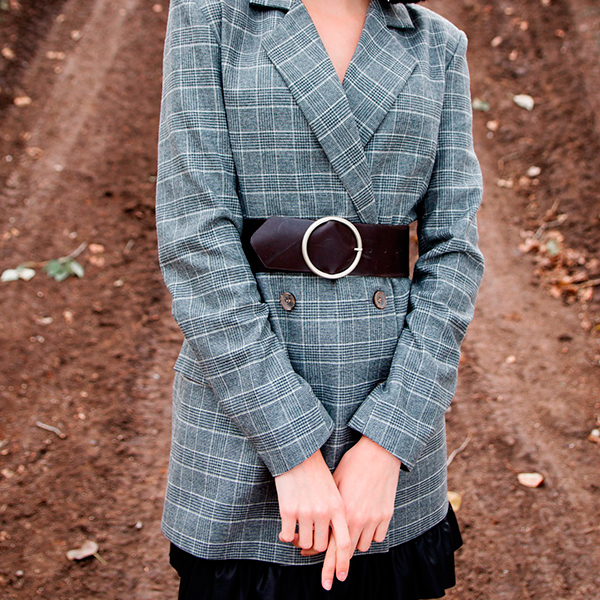 Americana cuadros moda otoño 2018